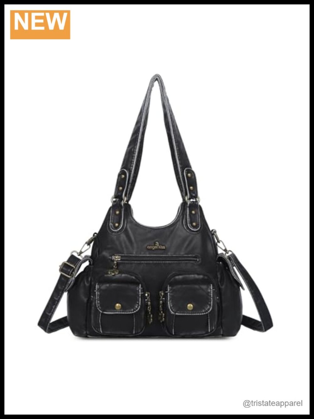 Soft PU Leather Hobo Shoulder Bag Crossbody Handbag for Women